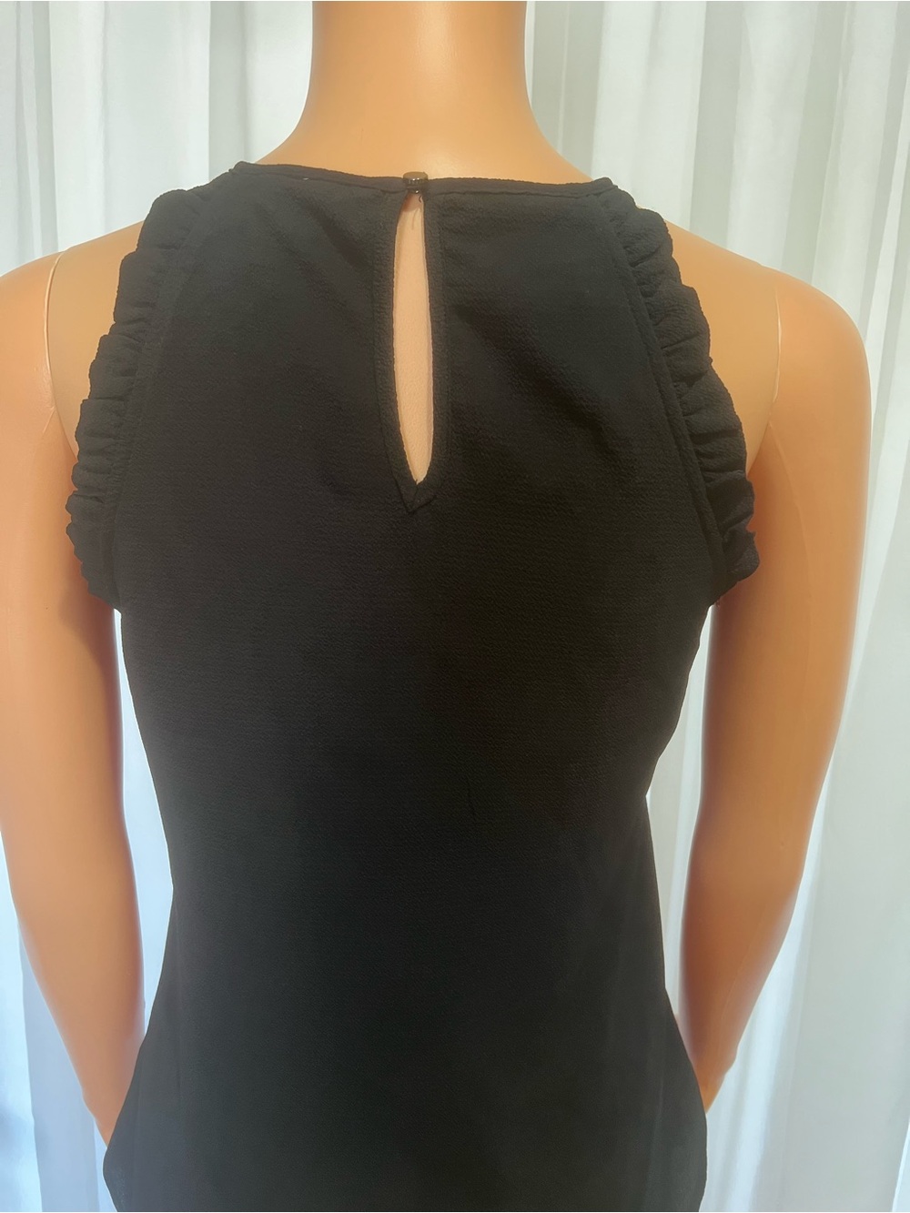 Candie's Black Ruffle-Trim Halter Cami - Picture 3 of 4